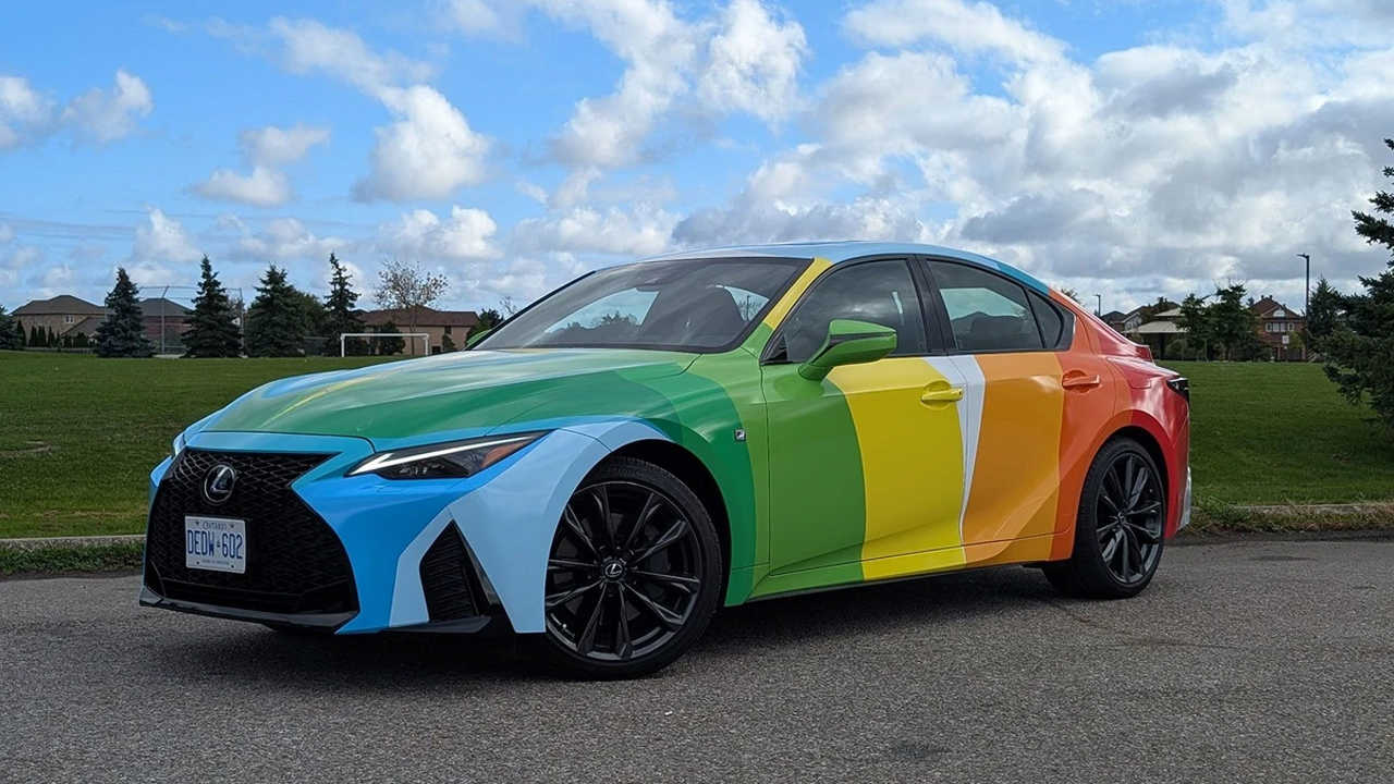 2026 Lexus IS 350 Review: A Millennial Mom’s Take on the Stylish Rainbow-Wrapped Sedan