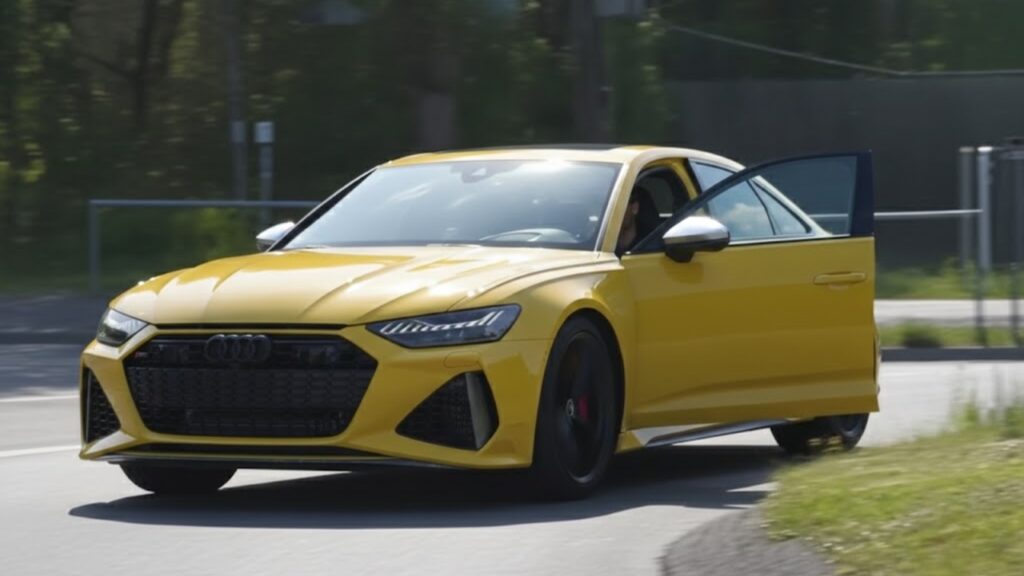 2027 Audi RS6 e-tron Sedan Spotted at Nürburgring: Aggressive Styling & EV Performance